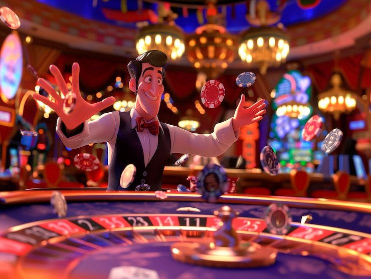 Kalender event microgaming bernuansa ungu neon